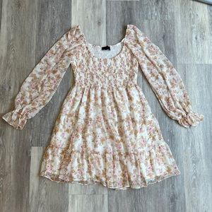 Womens size M floral long sleeve dress